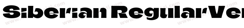Siberian RegularVersion 2000字体转换